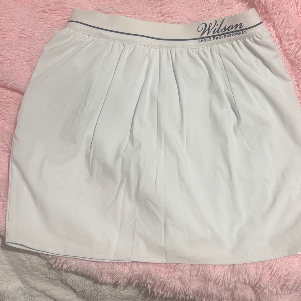 Wilson Athletic Mini Skirt with Pleated Design